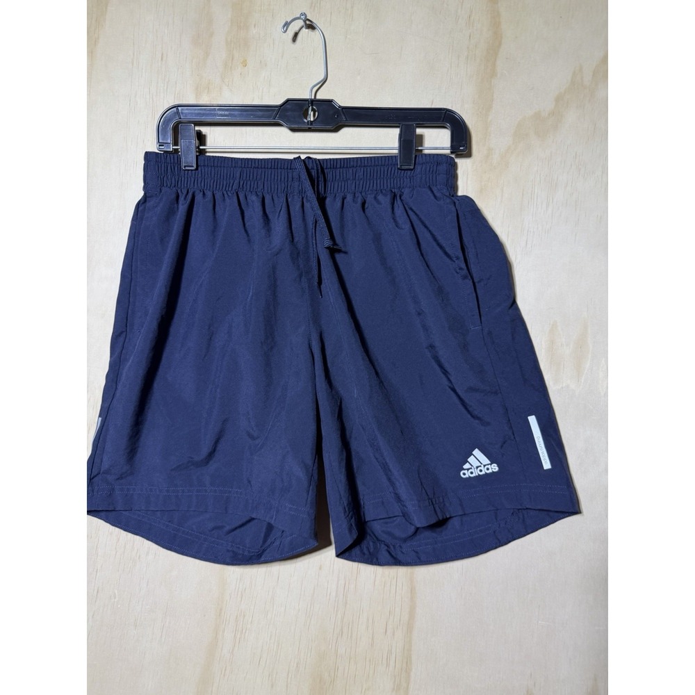 Adidas Men's Medium Navy Blue Athletic Running Training Soccer Shorts Y2K